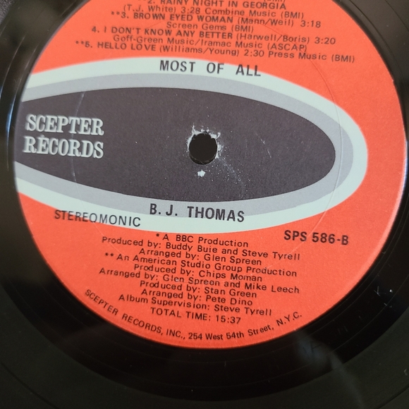 BJ Thomas Vinyl - Picture 6 of 7